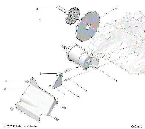 ENGINE, STARTER - S26TLF9FSL (C603175)