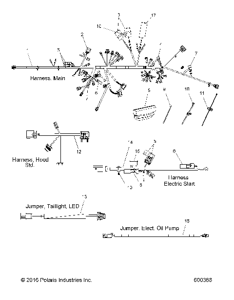 ELECTRICAL, WIRE HARNESS - S17DCL8PSA/PEL (600388)