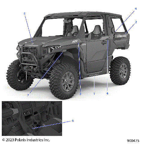 BODY, DECALS, GRAPHICS - G24GVK99AF/BF (900475)