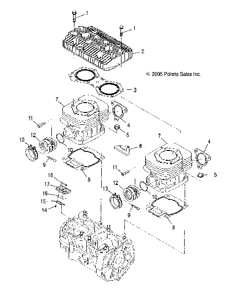 ENGINE, CYLINDER - S21CBU5BSL (4997239723C11)