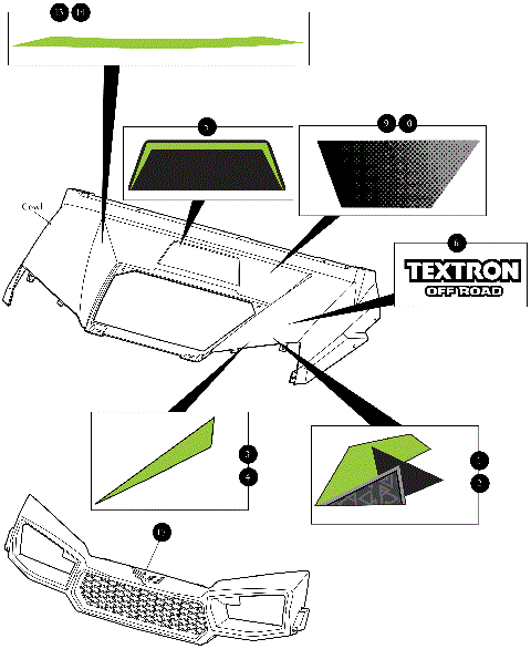 HOOD DECALS [302597]