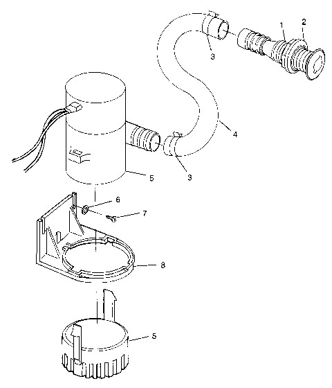 BILGE PUMP SL 700 B964066 and  Intl. SL 700 I964066 (4935633563B013)