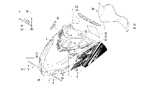 HOOD AND WINDSHIELD ASSEMBLY [92926]