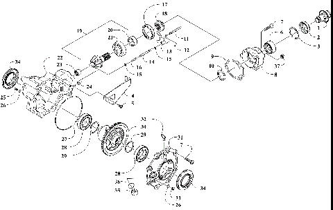 FRONT DRIVE GEARCASE ASSEMBLY [303920]