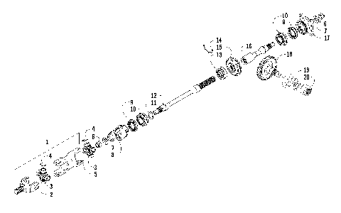 SECONDARY DRIVE ASSEMBLY (ENGINE SERIAL NO. 0950T10142250 AND UP) [90324]