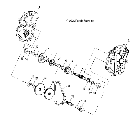 DRIVE TRAIN, GEARCASE (2 of 2) - S12SU4BEL (4997559755B10)