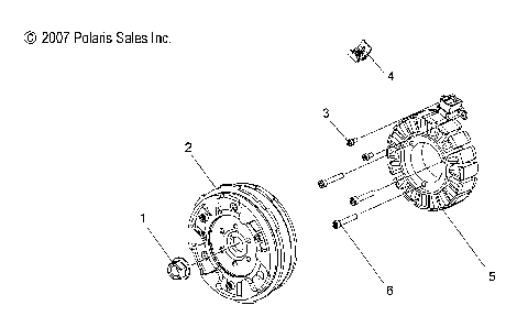 ENGINE, STATOR and FLYWHEEL - S08PG8ES/EE/PH8ES/EE (49SNOWSTATOR08800RMK)
