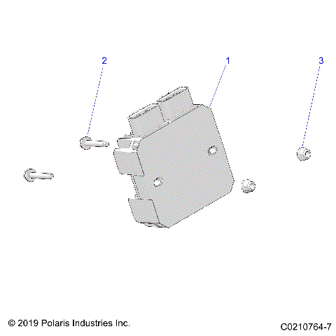 ELECTRICAL, VOLTAGE REGULATOR AND MOUNTING - A20SVA85A3/CA3 (C0210764-7)