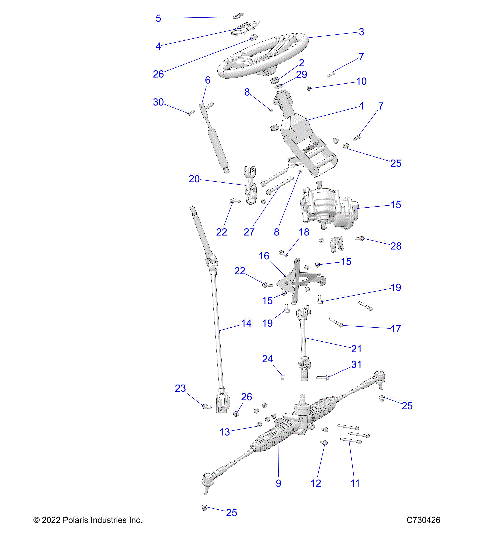 STEERING, STEERING ASM. - R24MAA57F1/MASC1/F1/C9/F9/CK (C730426)