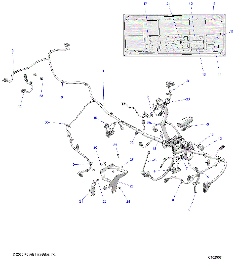 ELECTRICAL, MAIN WIRE HARNESS - A26SHY57AL/AS (C102567)