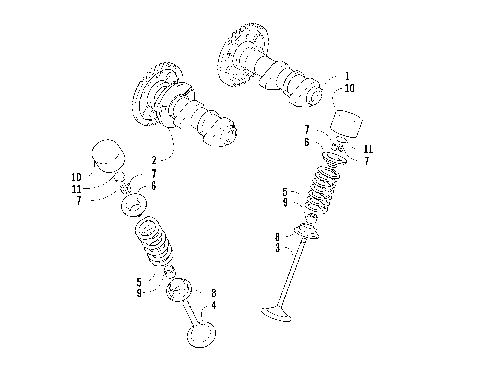CAMSHAFT/VALVE ASSEMBLY [83479]