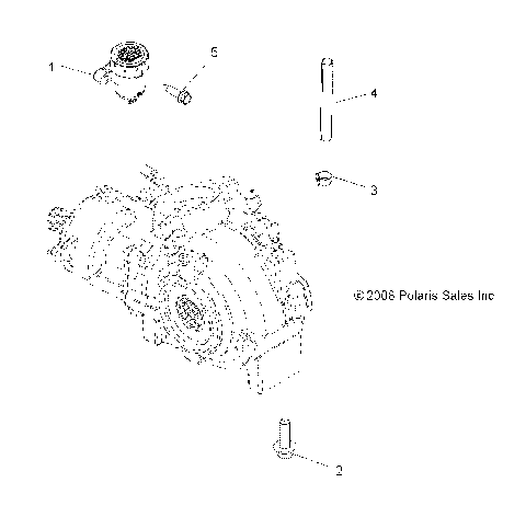 DRIVE TRAIN, GEARCASE MOUNTING, FRONT - A09ZX85FS/CFS (49ATVGEARCASEMTG09SPXP550)