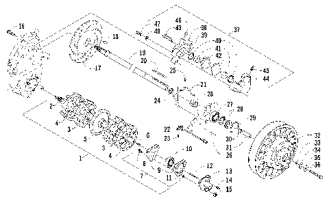 DRIVE TRAIN SHAFTS AND BRAKE ASSEMBLIES [86955]