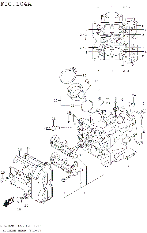 CYLINDER HEAD (FRONT)