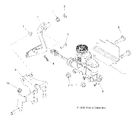 BRAKES, PEDAL and MASTER CYLINDER - R11JH87AA/AD (49RGRBRAKEFOOT11RZR875)