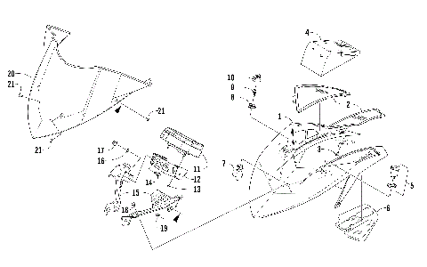 WINDSHIELD AND INSTRUMENTS ASSEMBLIES [104518]