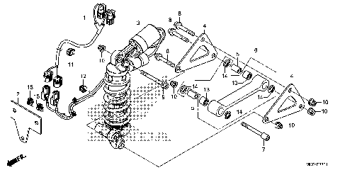 REAR SHOCK ABSORBER (2)