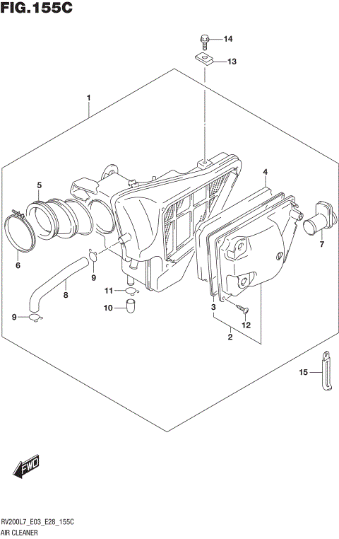 AIR CLEANER (RV200L7 E33)