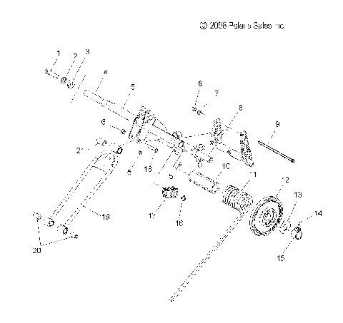 SUSPENSION, TORQUE ARM, REAR - S10PL8ESA/EEA (49SNOWTORQUEREAR09ASLT)