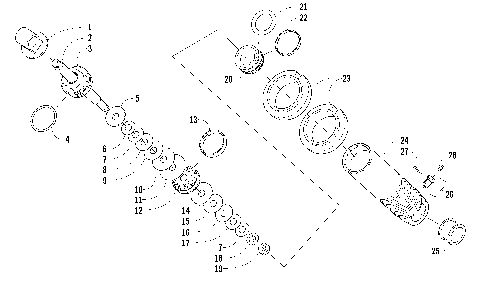 REAR SUSPENSION FRONT ARM SHOCK ABSORBER [86591]