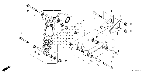 REAR SHOCK ABSORBER (1)