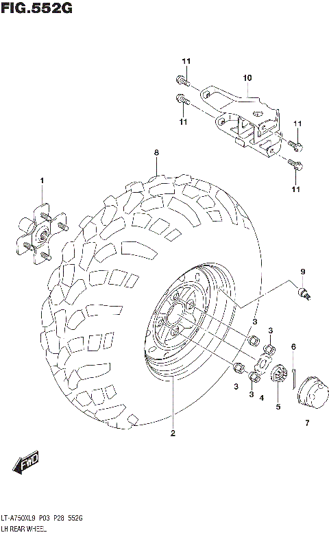 LH REAR WHEEL (LT-A750XPZL9 P03)