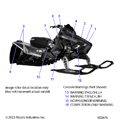 BODY, DECALS - S24MDX6DSA/6DEA (602676)