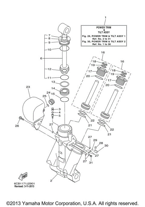 POWER TRIM TILT ASSY 1