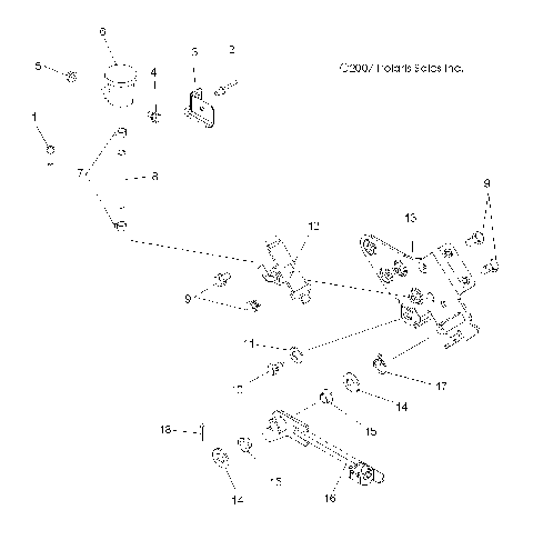 BRAKES, BRAKE PEDAL and REAR MASTER CYLINDER - A09BG50FA (49ATVBRAKERR08SCRAM)