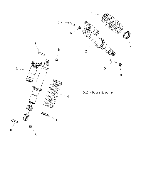 SUSPENSION, FRONT SHOCK MOUNTING - Z16VBE87FR/NR/JR (49RGRSHOCKMTG15RZR900)