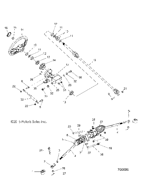 STEERING, STEERING ASM. - Z16VHA57FJ (700596)