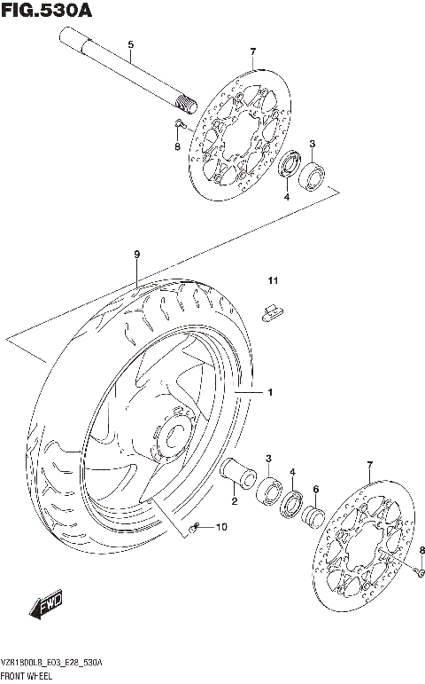 FRONT WHEEL (VZR1800L8 E28)
