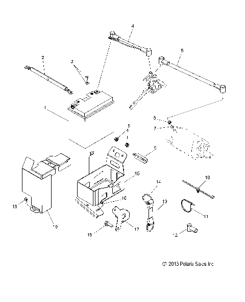 ELECTRICAL, BATTERY BOX  ASM. - S15CT5BEL/BSL/BSM (49SNOWBATTERY14550)