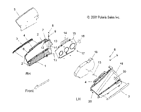 BODY, SIDE PANELS (SPECIAL 08 BUILD) - S08PG8ES (49SNOWPANEL08800RMK)