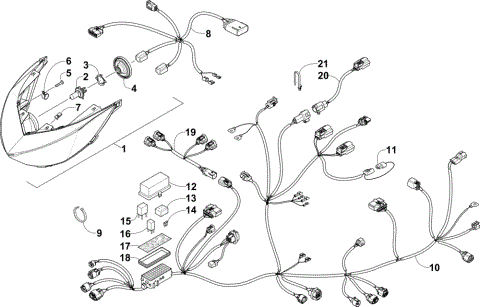 HEADLIGHT AND WIRING ASSEMBLIES