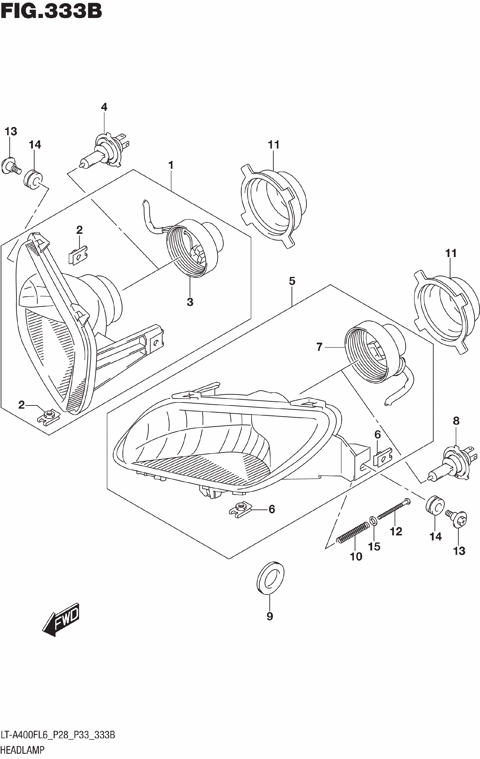 HEADLAMP (LT-A400FL6 P33)