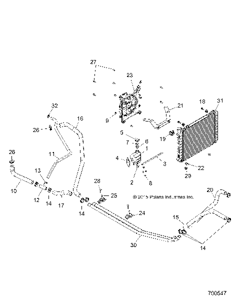 ENGINE, COOLING SYSTEM - R18RMA57F1/S57C1/F1/CV/E1/EV/T57C1/E1 (701714)1 (700547)