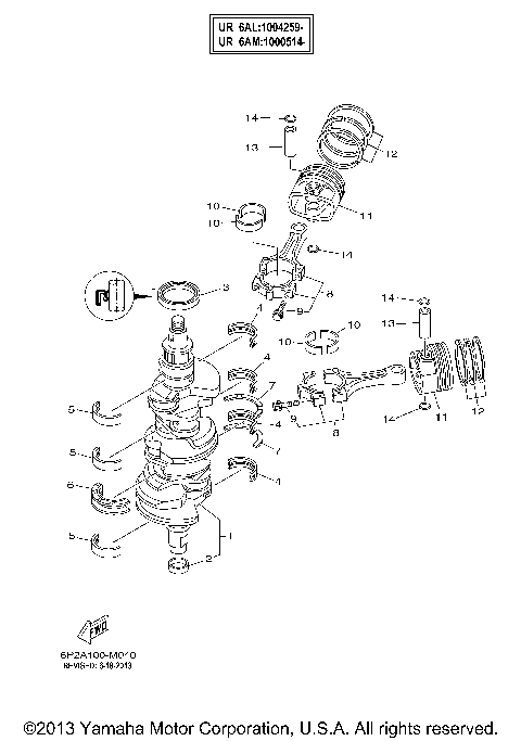 CRANKSHAFT PISTON 1000514-