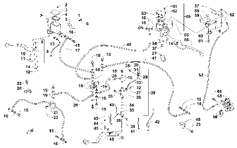 HYDRAULIC AND PARKING BRAKE ASSEMBLIES [96089]