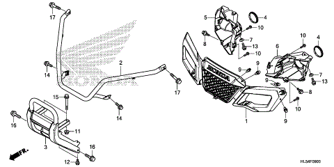 FRONT GRILLE@FRONT BUMPER