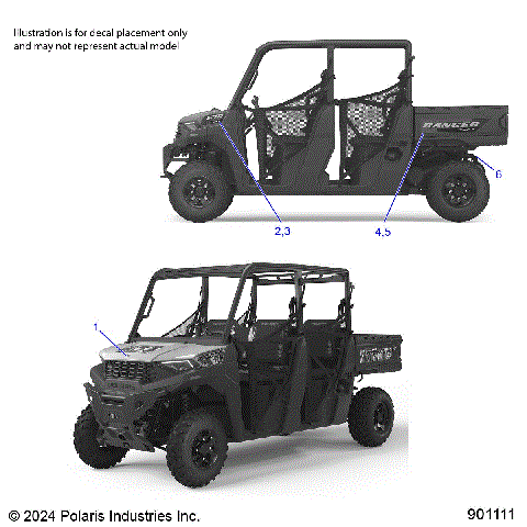 BODY, DECALS, GRAPHIC- R25M4E57L5 (901111)