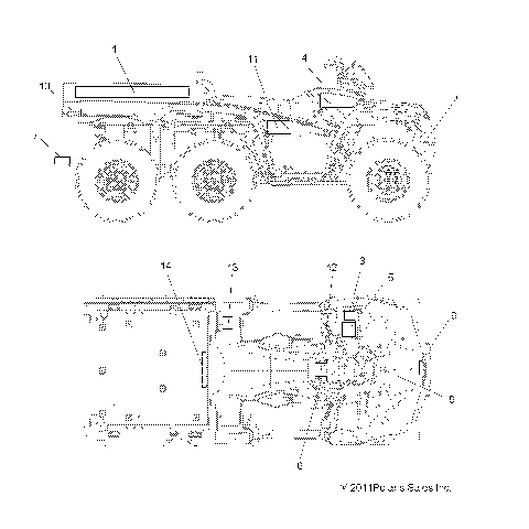 BODY, DECALS - A12CF76AA (49ATVDECAL12SP6X6)
