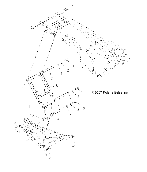 SUSPENSION, REAR STRUT STABILIZER - A08CL50AA (49ATVSTABILIZER086X6)