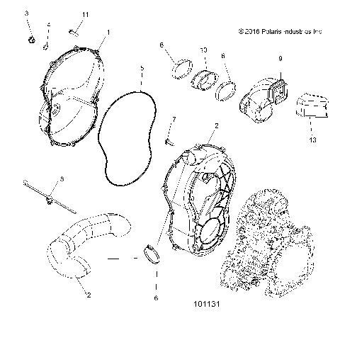 BODY, CLUTCH COVER - A18SVE95FR [101131]