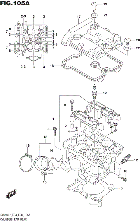 CYLINDER HEAD (REAR)