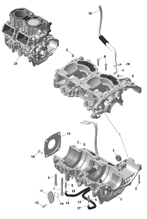 01- ROTAX - Crankcase
