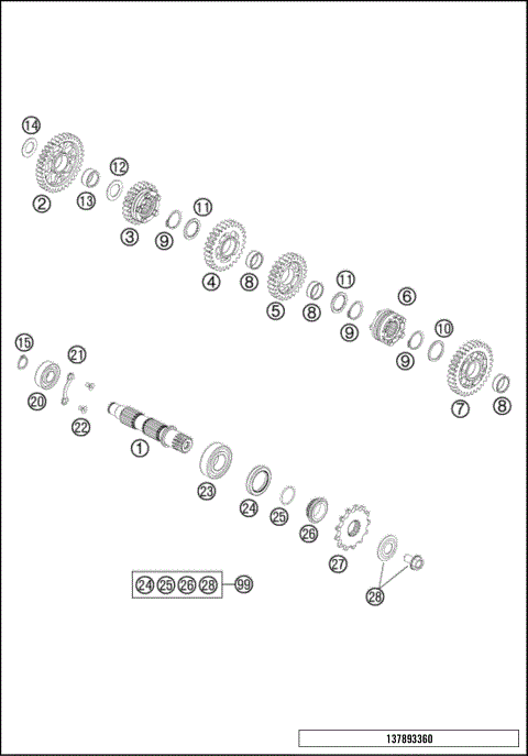 TRANSMISSION II - COUNTERSHAFT