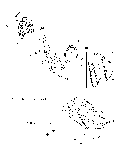BODY, SEAT - A18SDA57F1/SDE57F1 [100503]