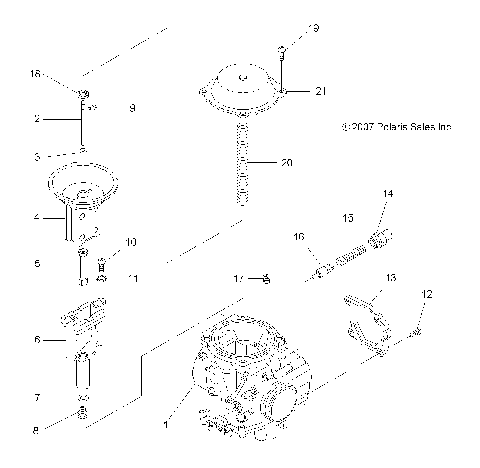 ENGINE, CARBURETOR UPPER - A08LH27AW/AX/AZ (49ATVCARBUPPER08SP300)