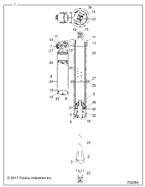 SUSPENSION, REAR SHOCK - Z18VDE92LS (702084)
